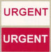 Urgent Labels - 50x25mm - 500 Labels