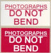 Photographs - Do Not Bend Labels - 50x25mm - 500 Labels