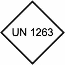 UN 1263 Hazardous Goods Label (Qty: 1,000) 