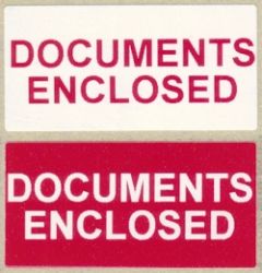 Documents Enclosed Labels - 50x25mm - 500 Labels