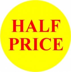Promotional Labels -Half Price